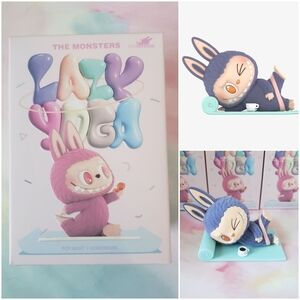 Labubu NIB Lazy Yoga Series Americano Figure THE MONSTERS Pop Mart